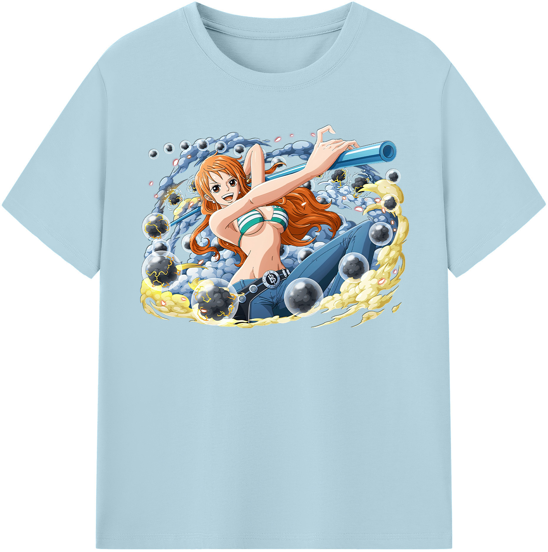 ワンピース ナミ ONE PIECE Nami 綿100％半袖Tシャツ（フロントプリント）